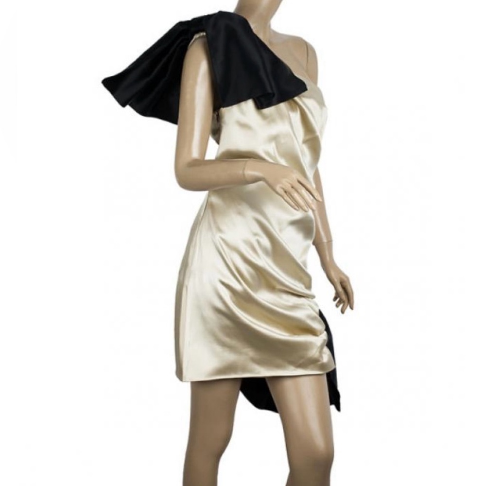Dolce & Gabbana One-Shoulder Silk Cocktail Dress Runway Piece | $3,500 Retail